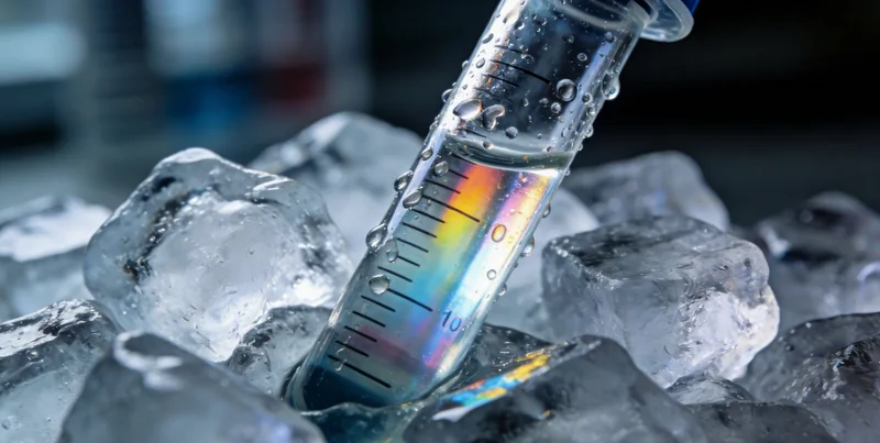 专业的生物样本低温运输箱，内部