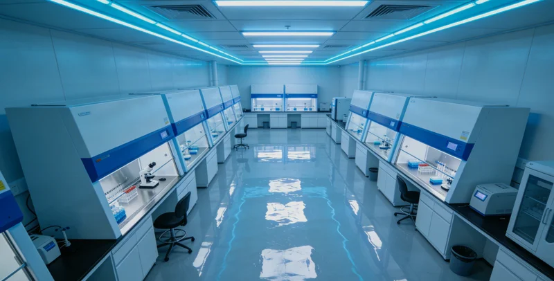 技术人员在实验室进行宏基因组测