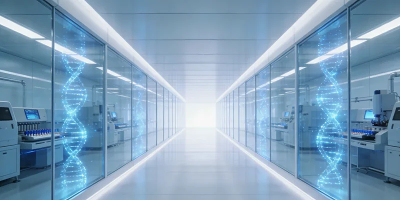 展示隐私保护的居家采样套装,突