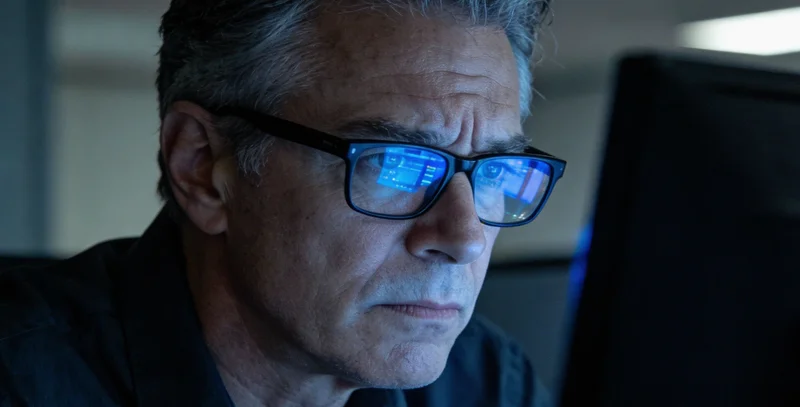 专业人士查看医学检测报告