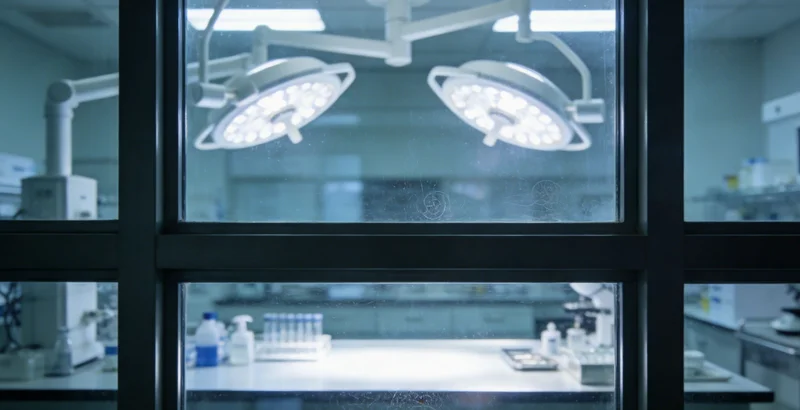 高科技基因检测实验室内部，技术