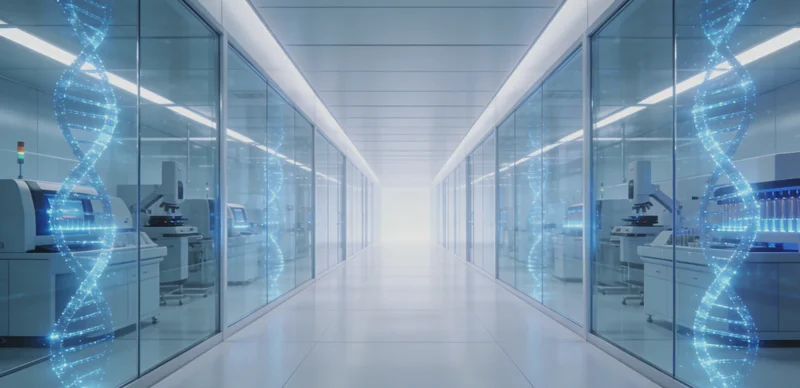 医生在诊室拿着检测报告单，与患