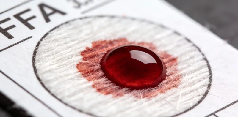 护士正在为患者采集血液样本，准