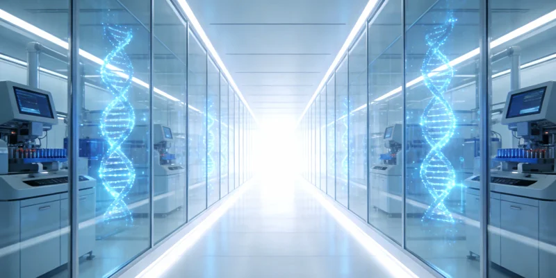 医生在诊室电脑上查看详细的病原