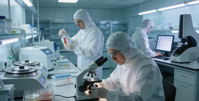 喀什地区医疗环境与基因检测概念图