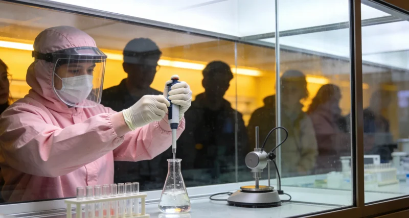 位于天津的现代化基因检测实验室