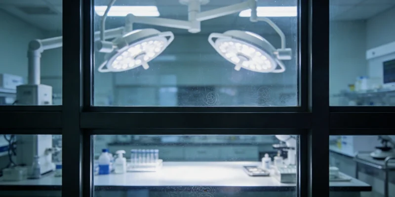 专业人士在电脑前分析基因检测报告数据