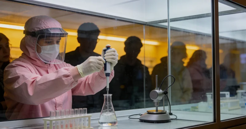 实验室内,技术人员正在操作复杂