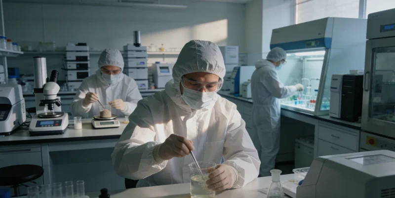 科研人员正在生物信息学平台上分