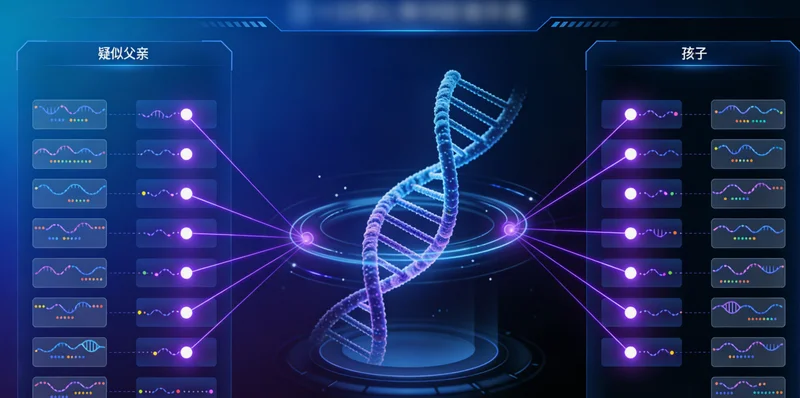 医生正在查看基因检测报告并与患