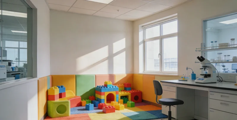 温馨的家庭场景,父母陪伴健康的