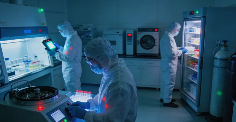 现代化的基因检测实验室内部环境