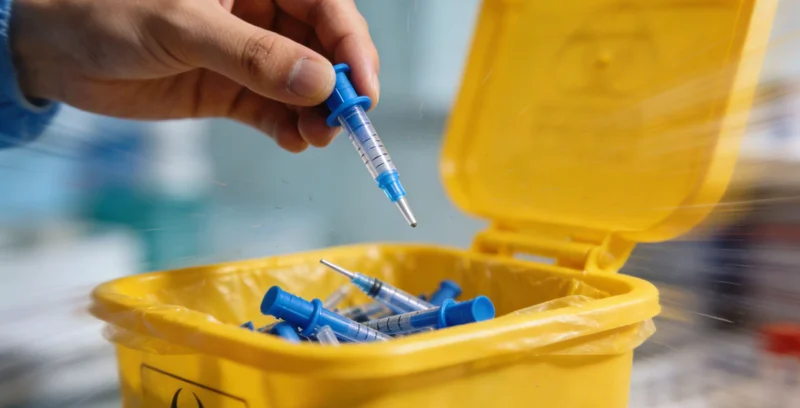 基因检测采样过程示意图