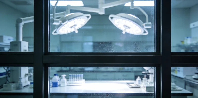 实验室内,科研人员正在操作精密