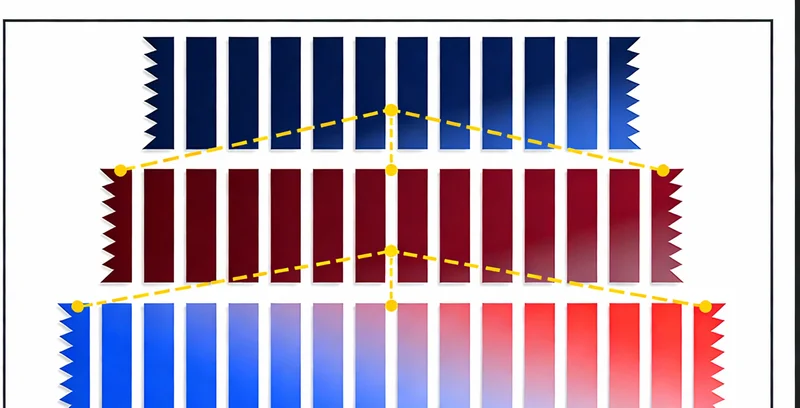展示不同路径选择的示意图，代表