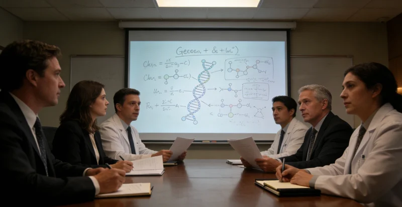 白银市景与抽象基因双螺旋结合图