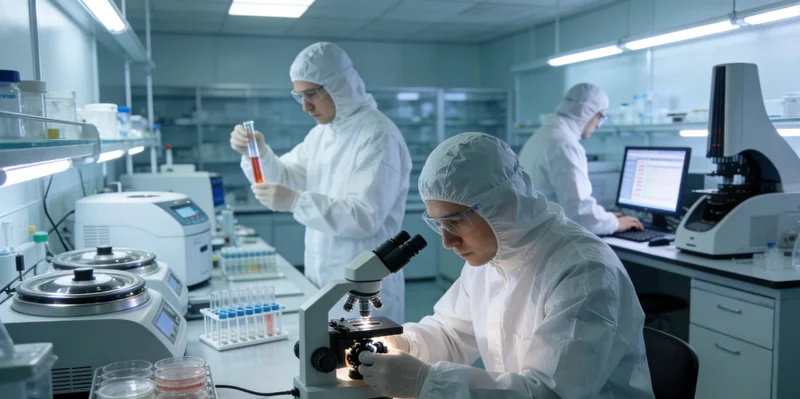 医生在办公室内,正专注地看着电