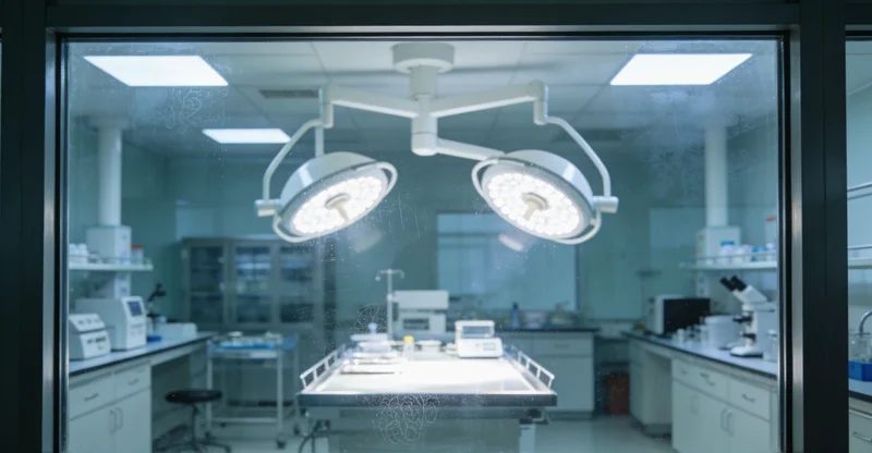 专业基因检测实验室内部工作场景