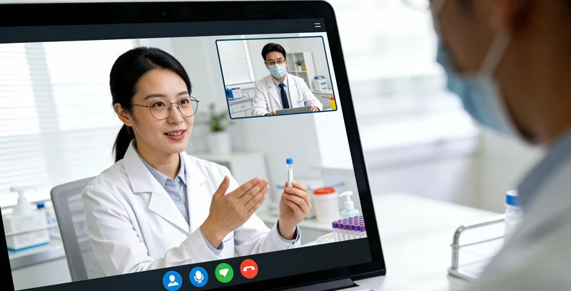 一位康复后的男士在户外露出轻松