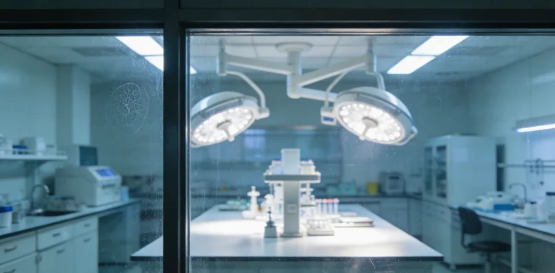 实验室内,技术人员正在操作精密