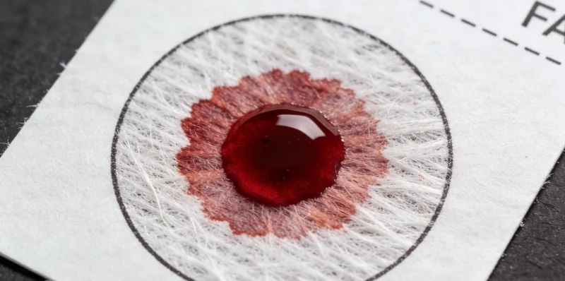 专业人员正在采集检测样本(如抽