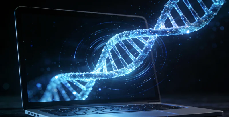 两张不同风格的基因检测报告局部对比，突出专业解读的重要性