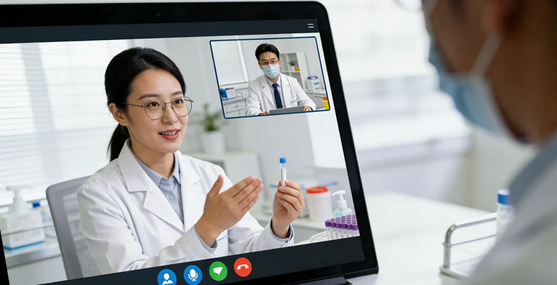 梧州城市背景前，一位女性面带忧虑，思考健康问题