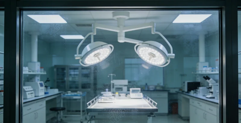 医生分析基因检测图谱示意