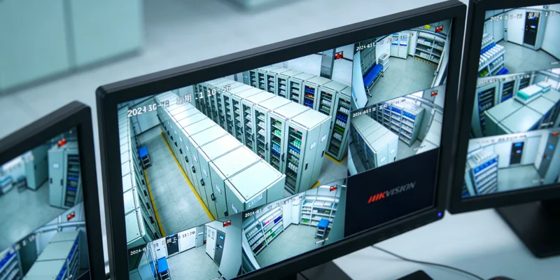 一位园林工作者正在修剪植物,旁