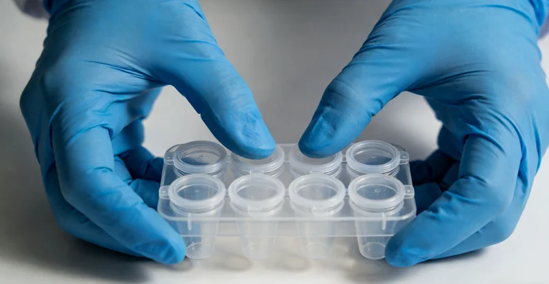 医生正在为患者家属解读基因检测报告