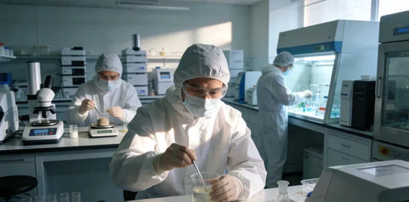 专业基因检测实验室内部工作场景