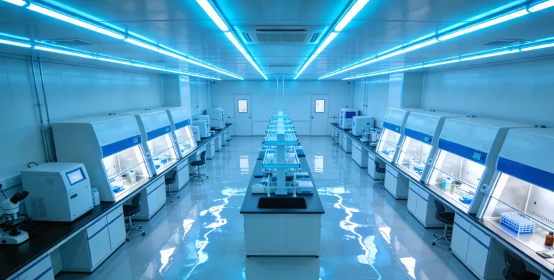 PCR检测实验室工作场景