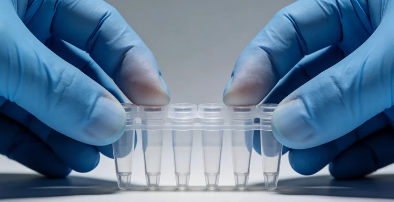 专业医生正在向患者耐心解读基因检测报告结果