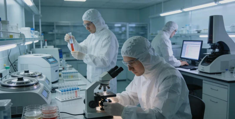 专业人士进行基因报告解读的示意场景