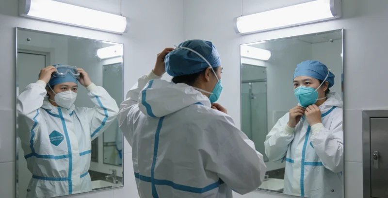 专业人员上门进行血液采样