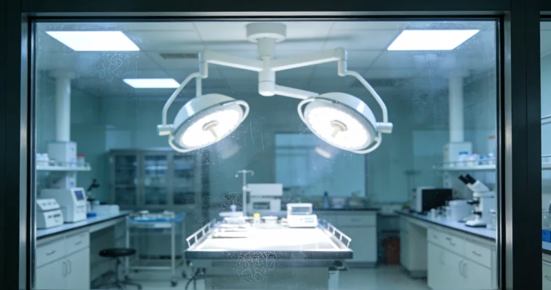 医生在办公室内,正向患者家属耐