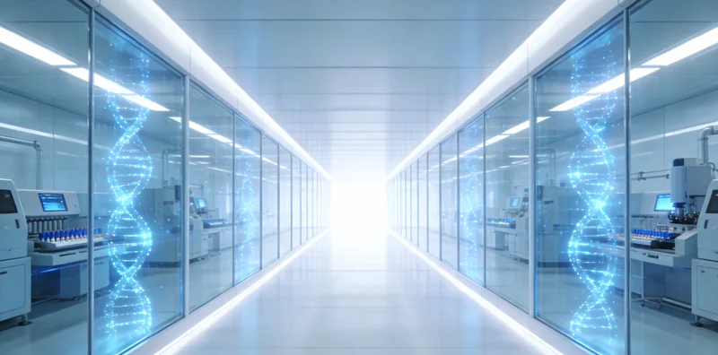 高科技PCR仪内部，正在进行D