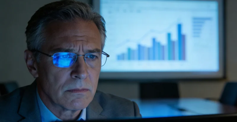 一家人在家中温馨地一起查看并讨