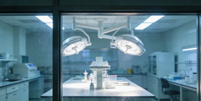 实验室技术人员操作PCR仪器进