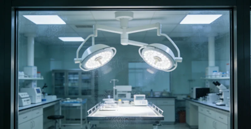 实验室中高科技基因测序仪正在运