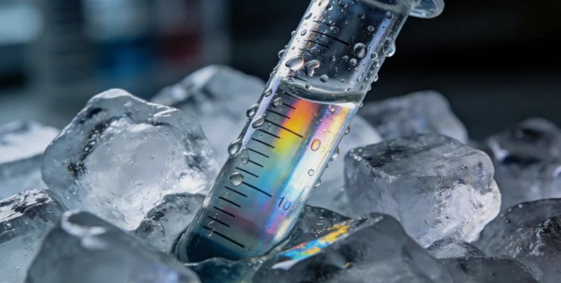 一名医生正在实验室中仔细观察脑