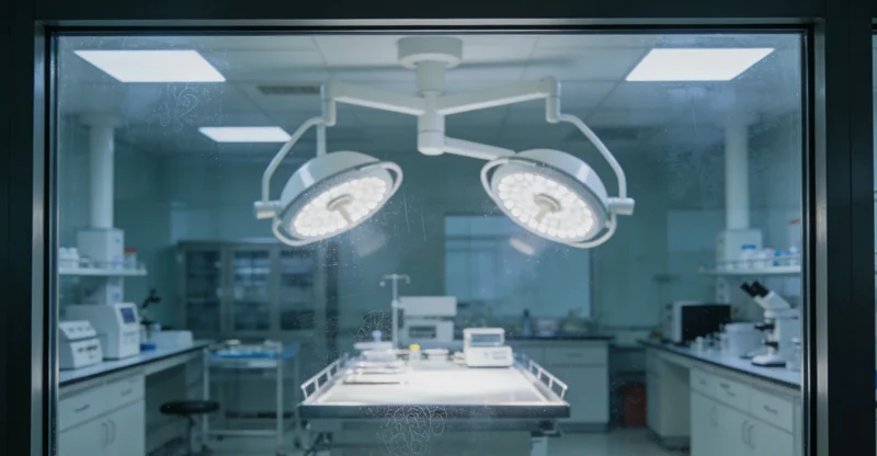 实验室内，精密仪器正在进行PC