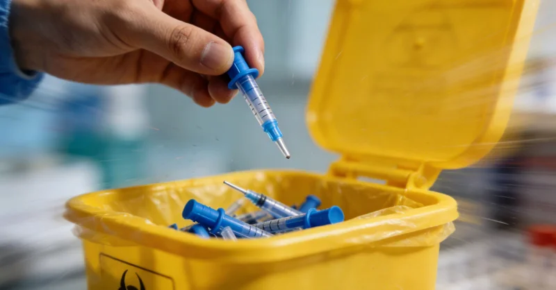 专业人员进行基因采样操作