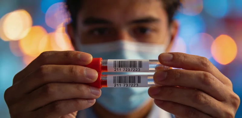 显微镜下显示的各种真菌形态,展