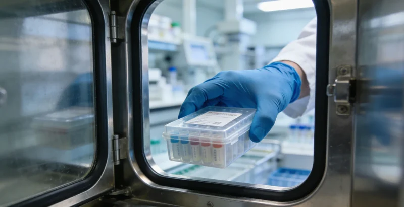 医生向患者详细解释基因检测报告结果