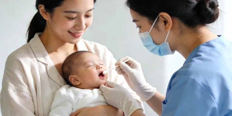 一张温馨的家庭健康关怀图片,旁