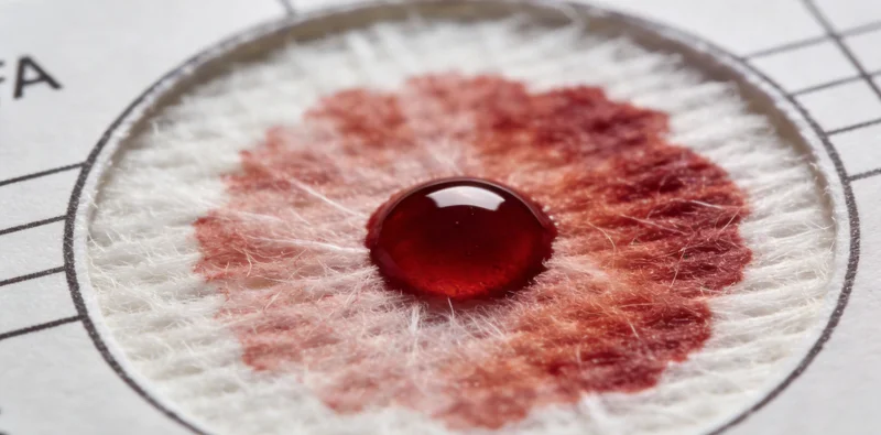 专业人员正在进行口腔拭子样本采