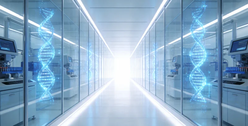 基因检测报告与听诊器，象征精准