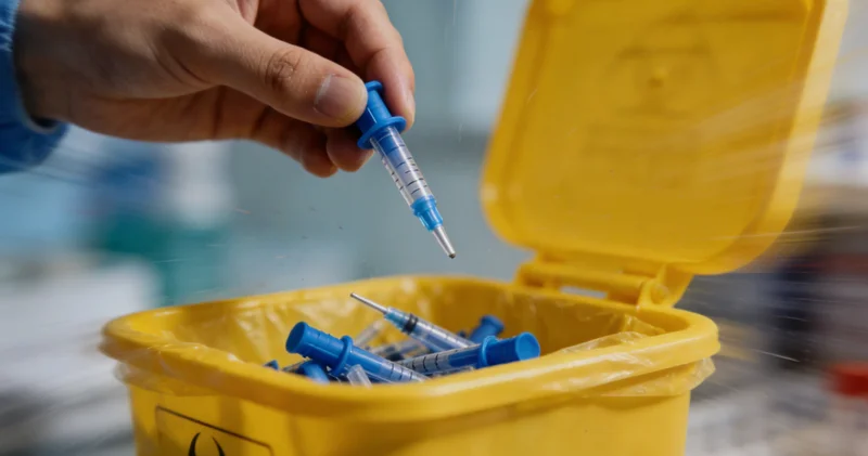 专业人员在实验室进行基因检测样