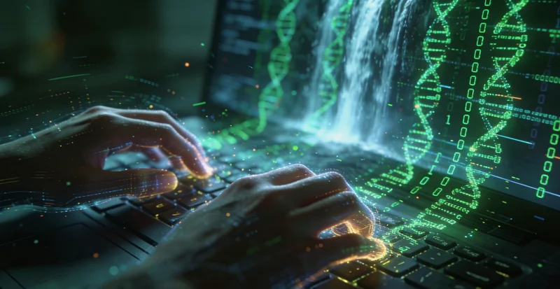 现代化基因检测实验室内部设备